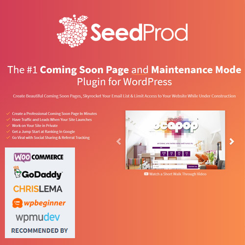 SeedProd Yakında Geliyor Pro – WordPress Yakında Geliyor Sayfaları ve Bakım Modu